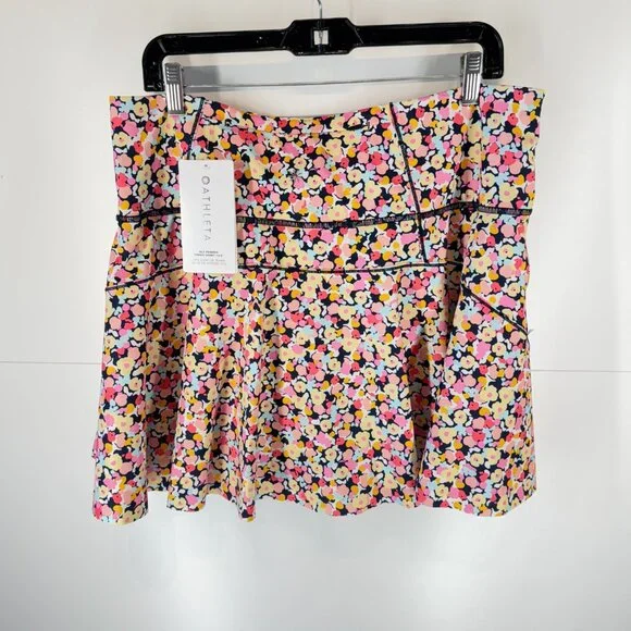 NWT Athleta Ace Printed Tennis Skort 13.5" in Volley Floral Lunaria - Picture 3 of 12